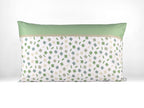 Completo letto DRIMIA PARTY con fantasia geometrica azzurra, verde acqua e grigia. Disponibile in diverse taglie.