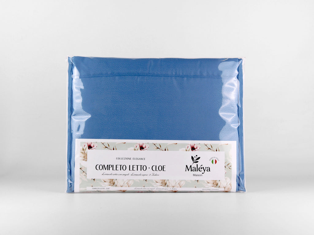 Completo letto CLOE a tinta unita, disponibile in diverse tonalità e taglie.