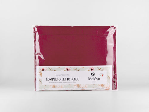 Completo letto CLOE a tinta unita, disponibile in diverse tonalità e taglie.