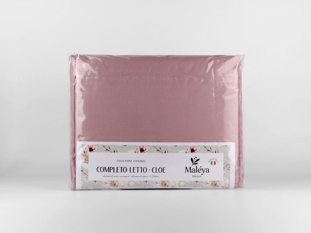 Completo letto CLOE a tinta unita, disponibile in diverse tonalità e taglie.