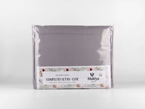 Completo letto CLOE a tinta unita, disponibile in diverse tonalità e taglie.