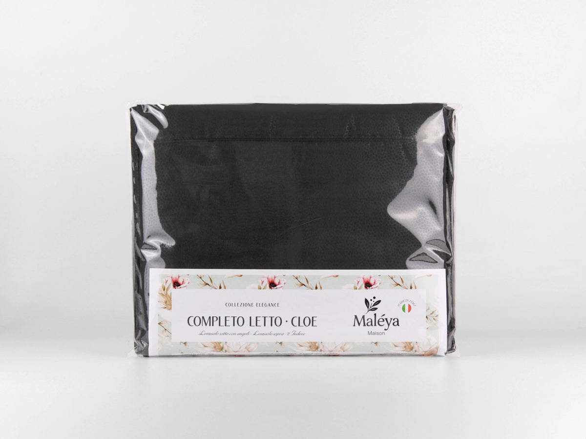 Completo letto CLOE a tinta unita, disponibile in diverse tonalità e taglie.