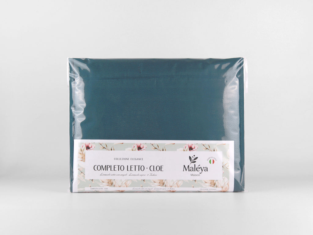 Completo letto CLOE a tinta unita, disponibile in diverse tonalità e taglie.