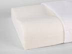 Guanciale NALEA in memory cervicale disponibile come omaggio promozionale. Profilo ergonomico a doppia altezza e struttura traspirante.