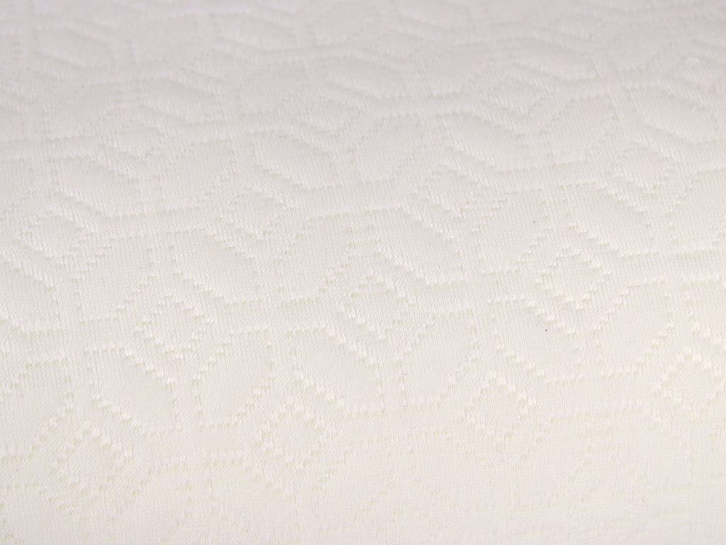 Guanciale NALEA bianco in memory foam cervicale con profilo ergonomico sagomato.