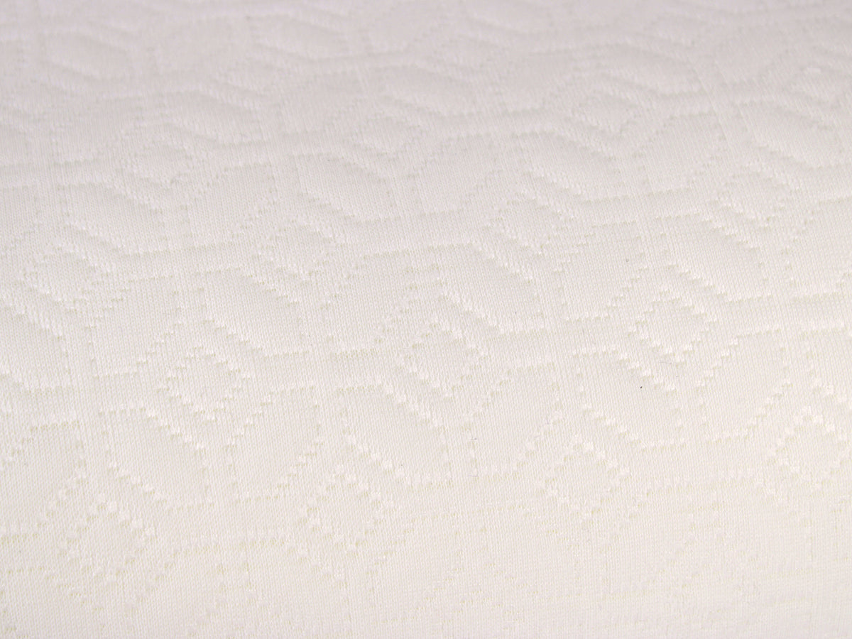 Guanciale NALEA bianco in memory foam cervicale con profilo ergonomico sagomato.